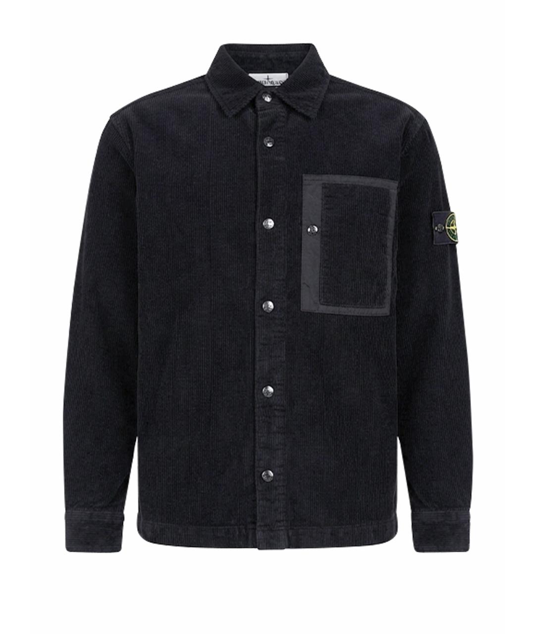 STONE ISLAND Черная хлопковая куртка, фото 1