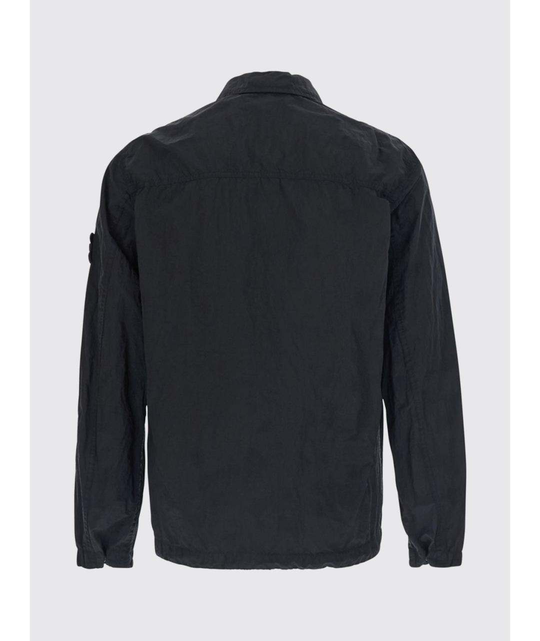 STONE ISLAND Черная нейлоновая куртка, фото 3