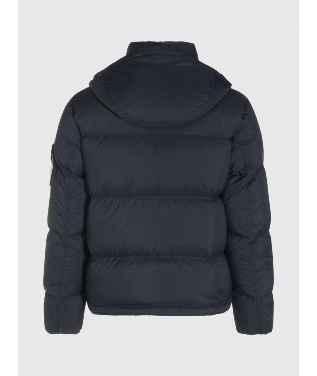 STONE ISLAND Синий полиамидовый пуховик, фото 3