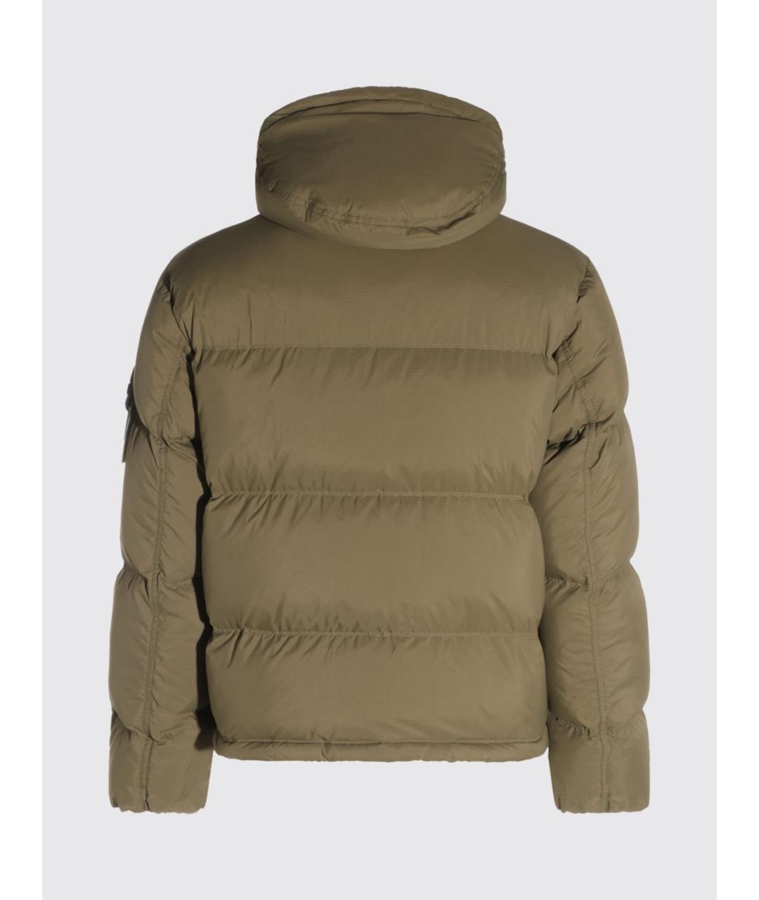 STONE ISLAND Хаки полиамидовая куртка, фото 3