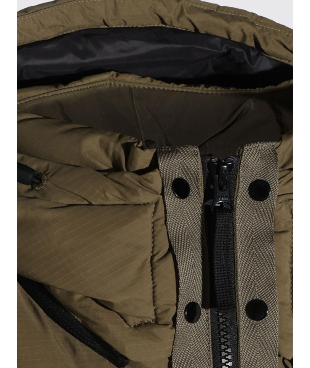 STONE ISLAND Хаки полиамидовая куртка, фото 4