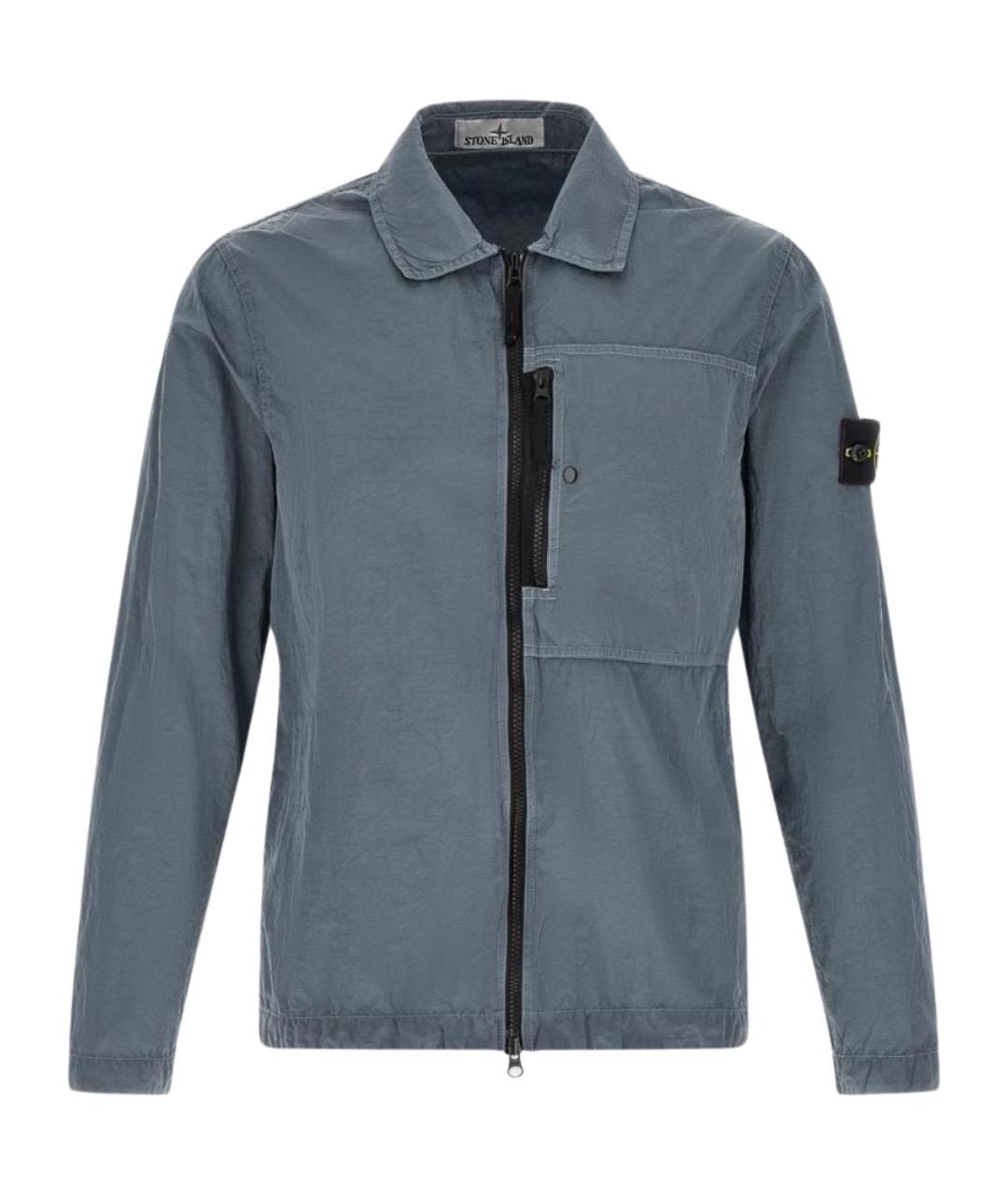 STONE ISLAND Серая нейлоновая куртка, фото 1