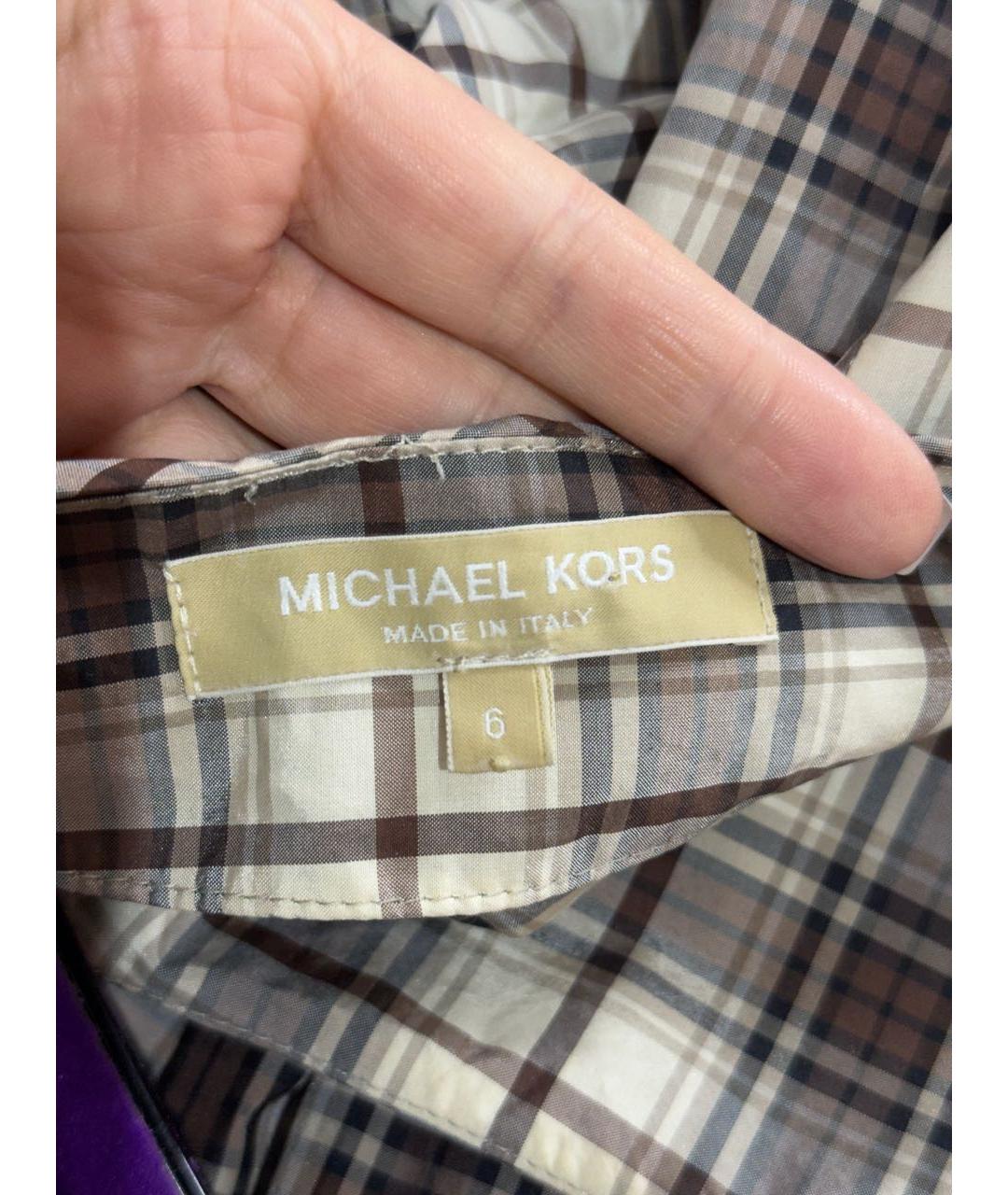 MICHAEL KORS Мульти шелковое повседневное платье, фото 5