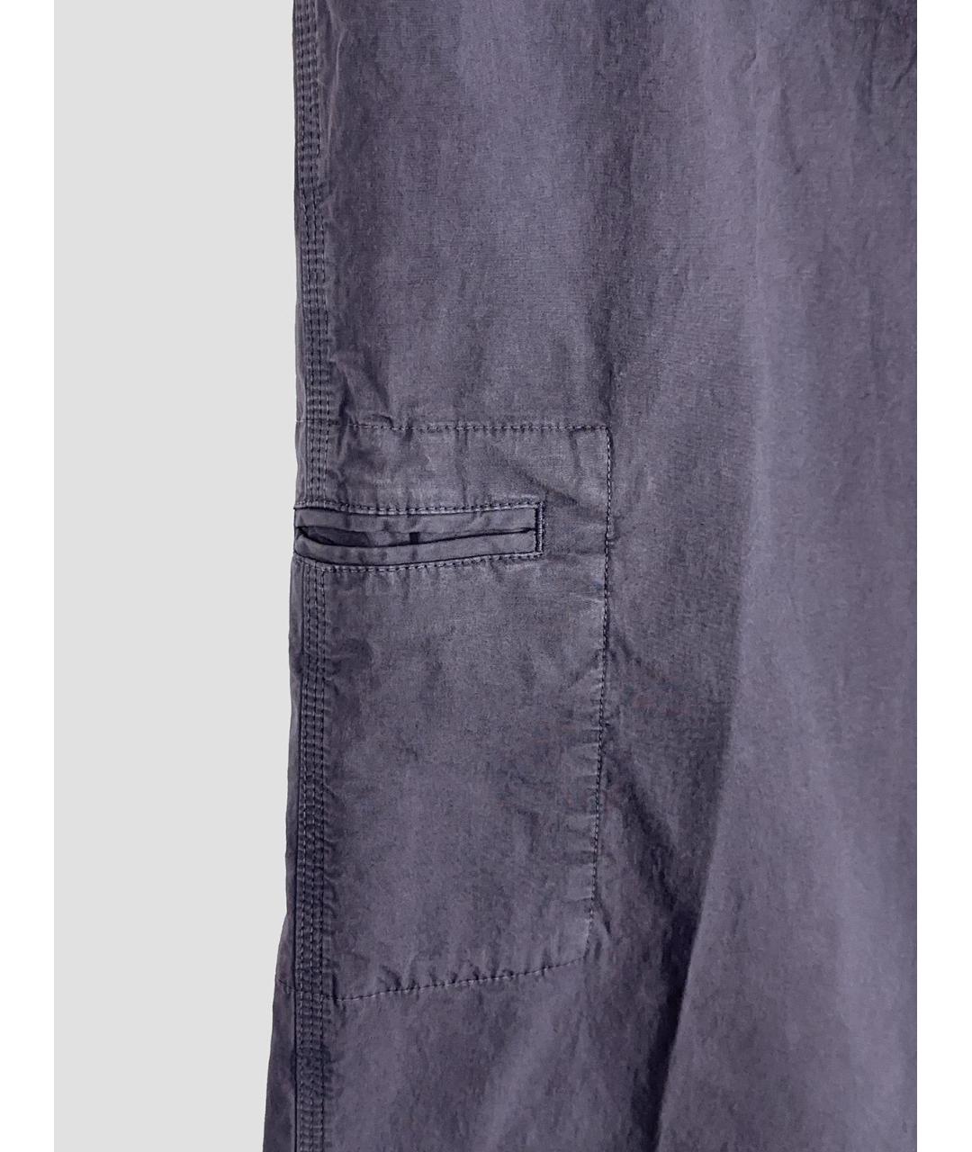 DRIES VAN NOTEN Серые хлопковые повседневные брюки, фото 3