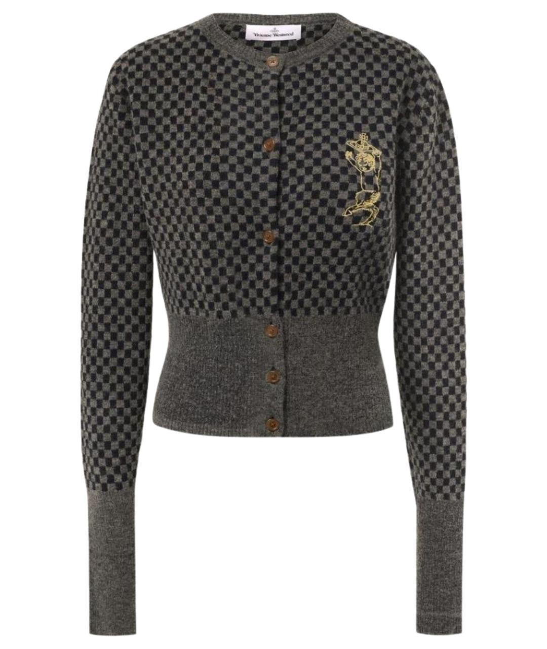 VIVIENNE WESTWOOD Серый хлопковый кардиган, фото 1