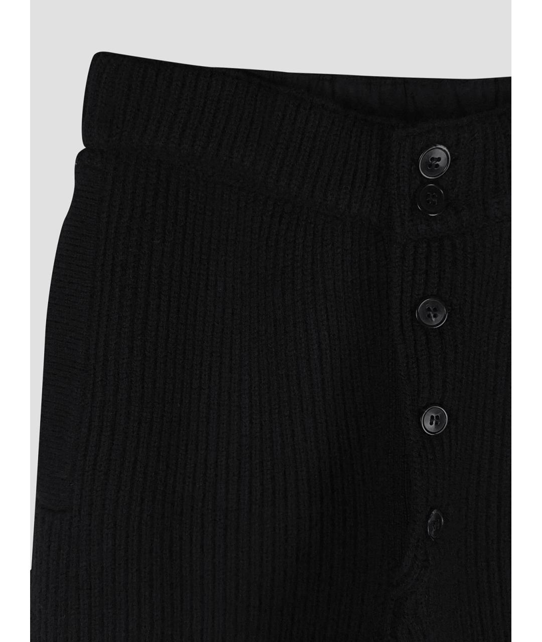 DRIES VAN NOTEN Черные шерстяные повседневные брюки, фото 3