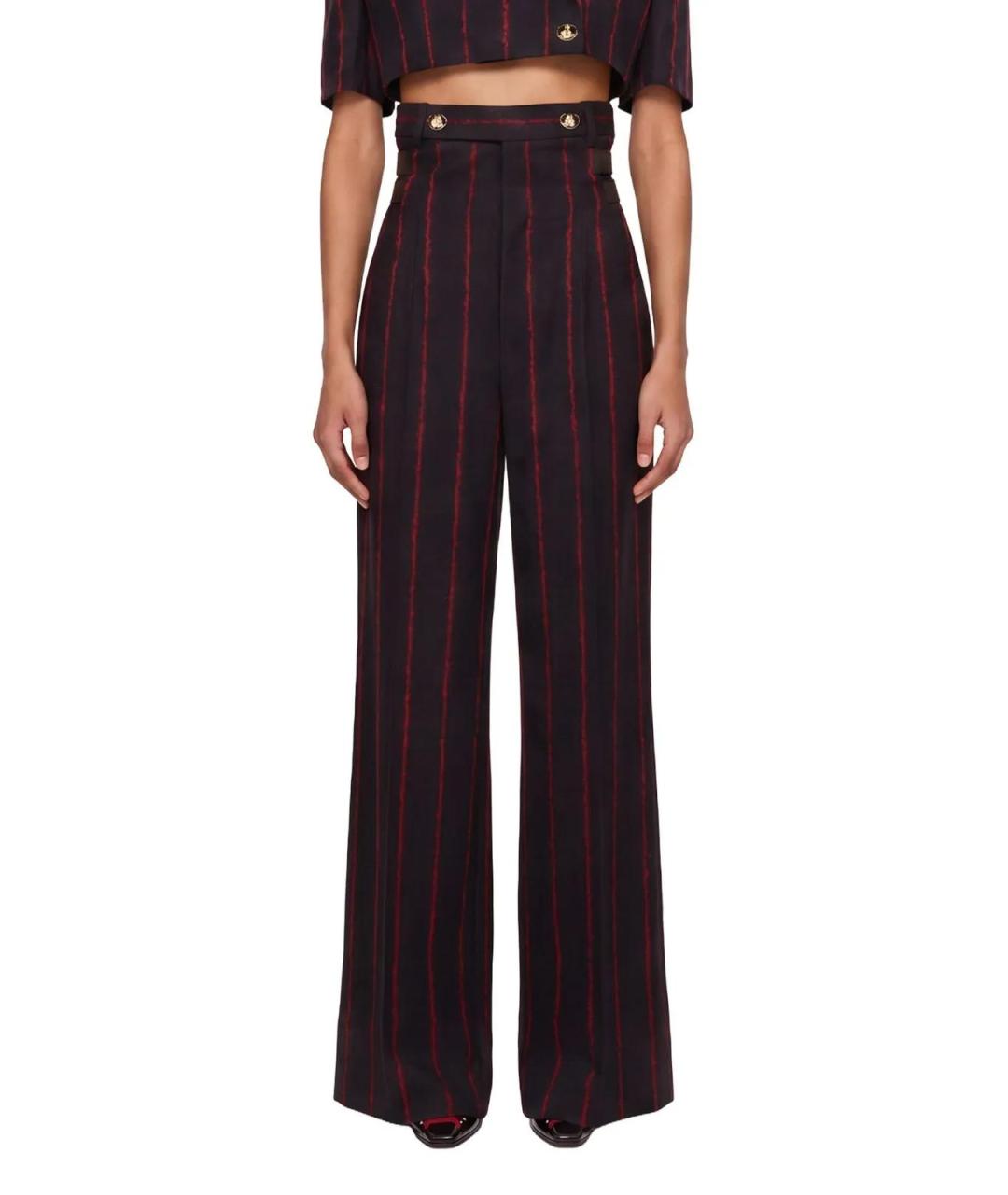 VIVIENNE WESTWOOD Мульти шерстяные прямые брюки, фото 2
