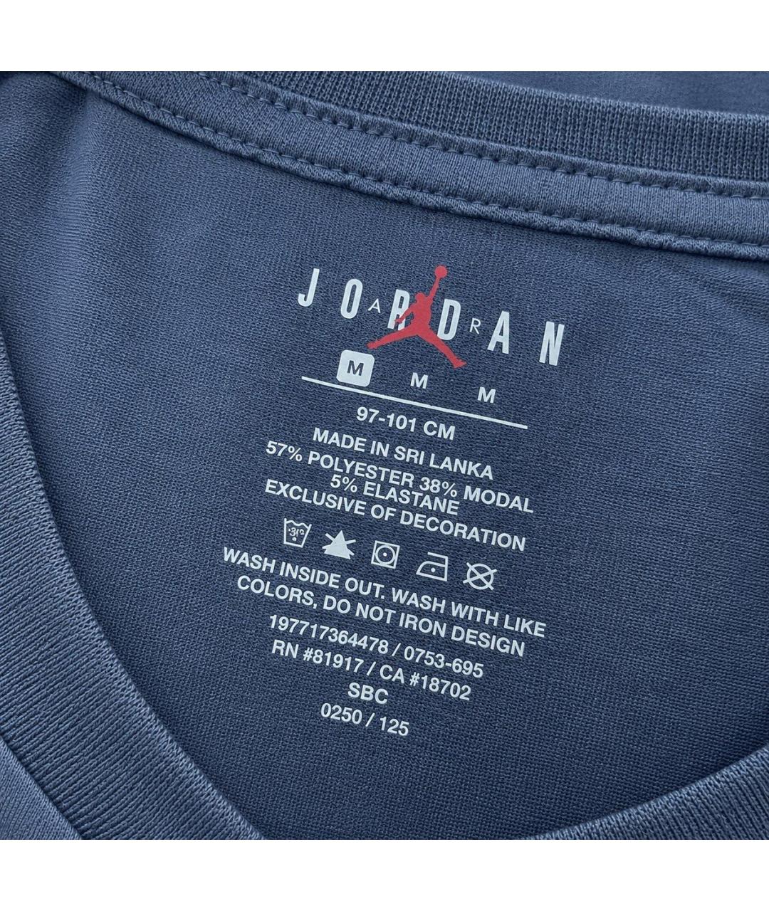 JORDAN Темно-синяя футболка, фото 2