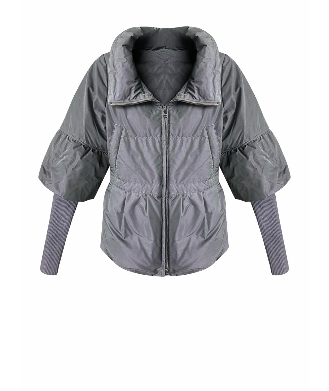 ARMANI COLLEZIONI Темно-синяя полиэстеровая куртка, фото 1