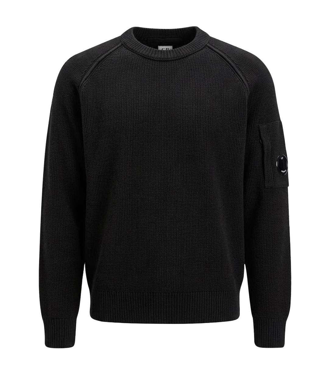CP COMPANY Черный хлопковый джемпер / свитер, фото 1