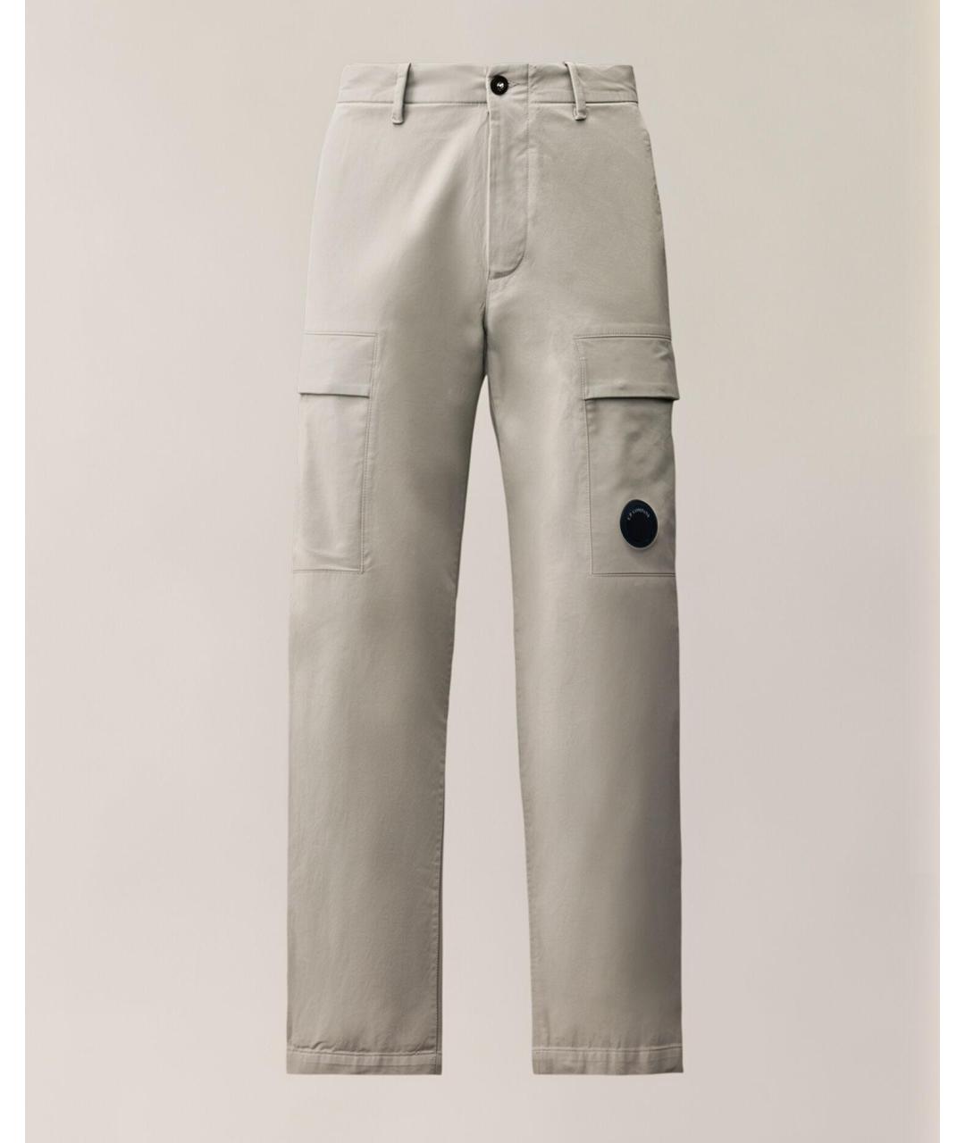 CP COMPANY Серые хлопковые повседневные брюки, фото 3