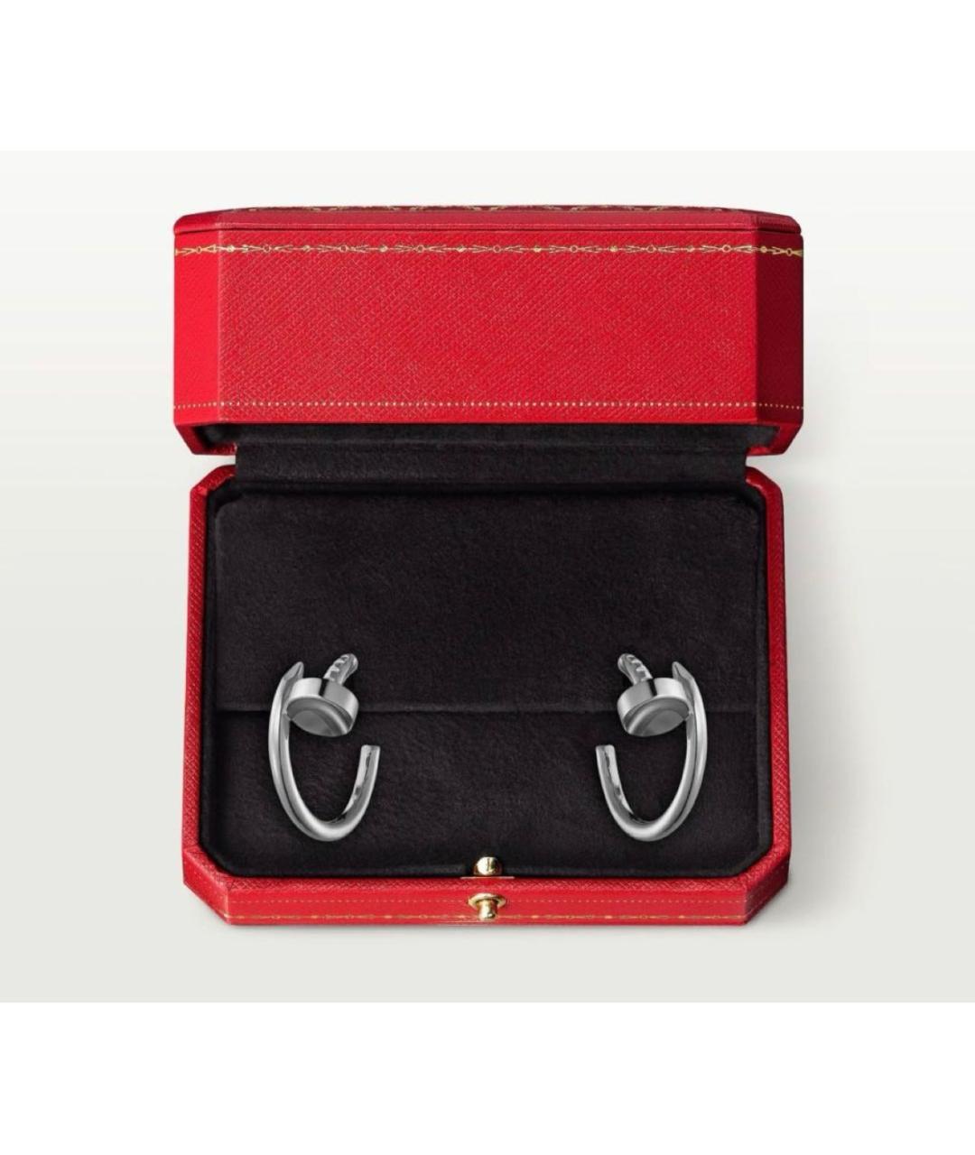CARTIER Серебряные серьги из белого золота, фото 2