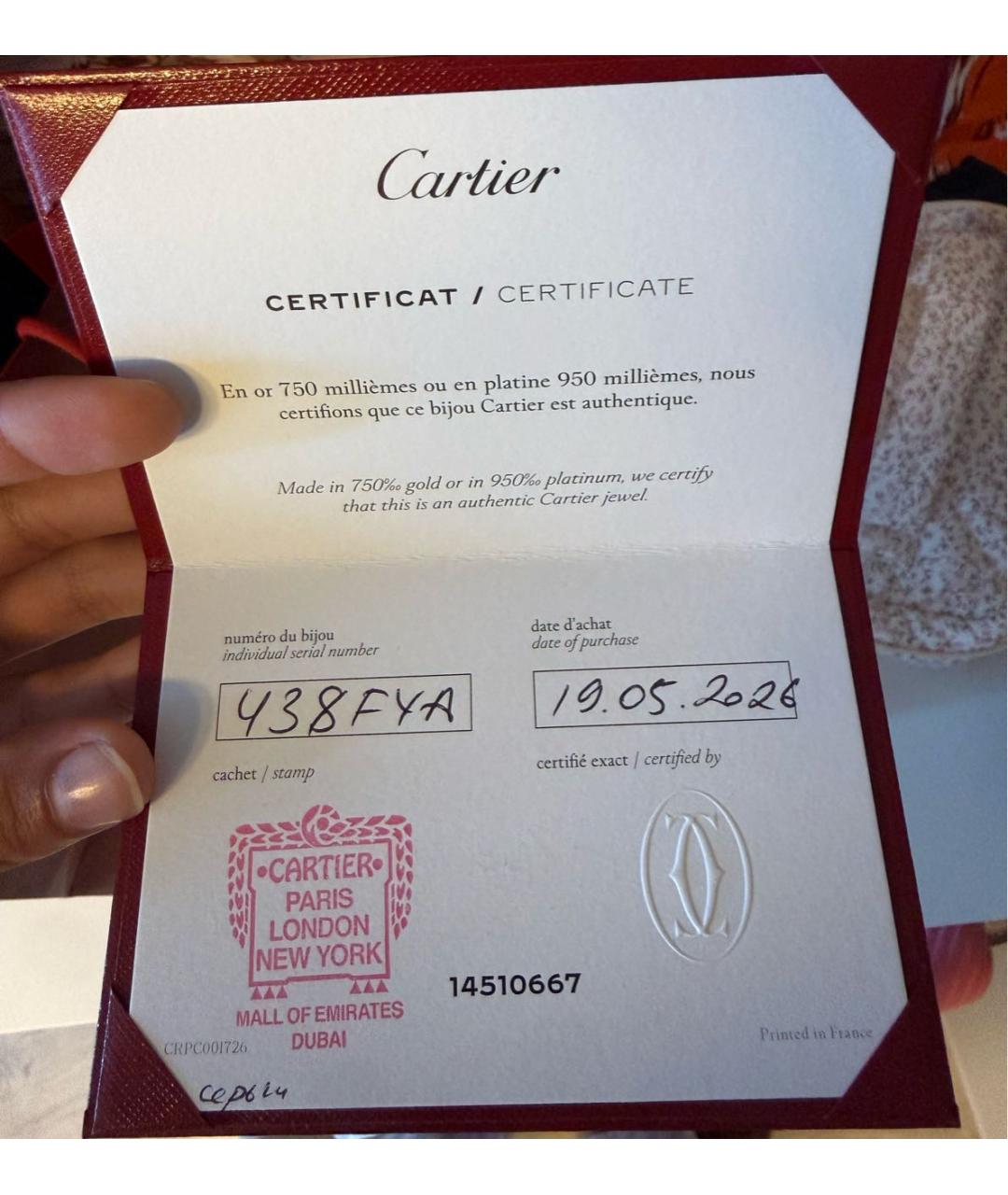 CARTIER Серебряные серьги из белого золота, фото 4