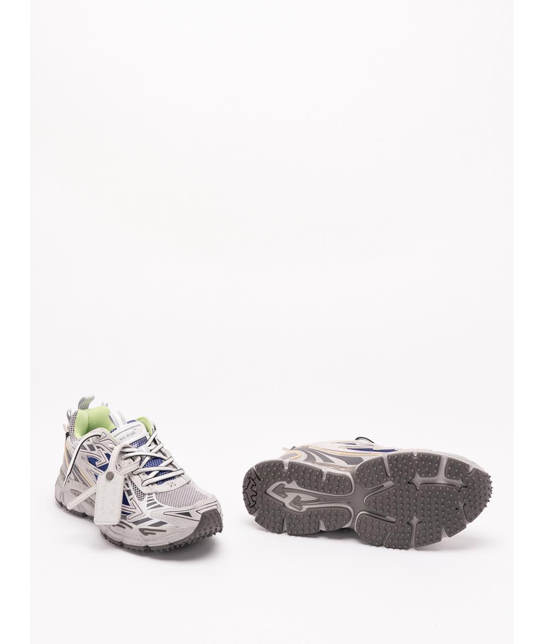 OFF-WHITE Мульти текстильные низкие кроссовки / кеды, фото 4