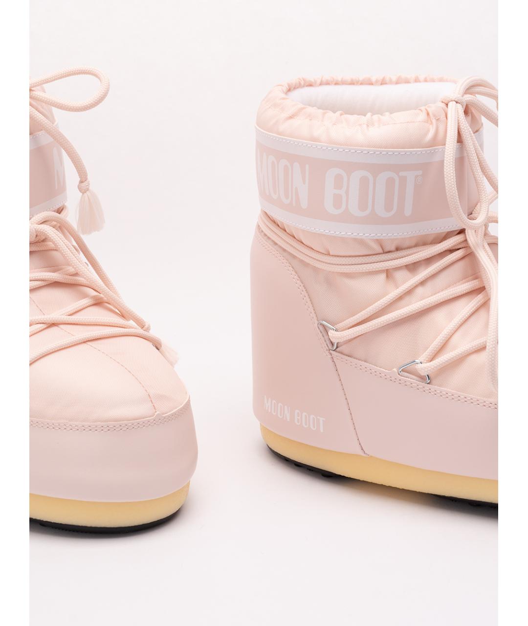 MOON BOOT Розовые синтетические ботинки, фото 5