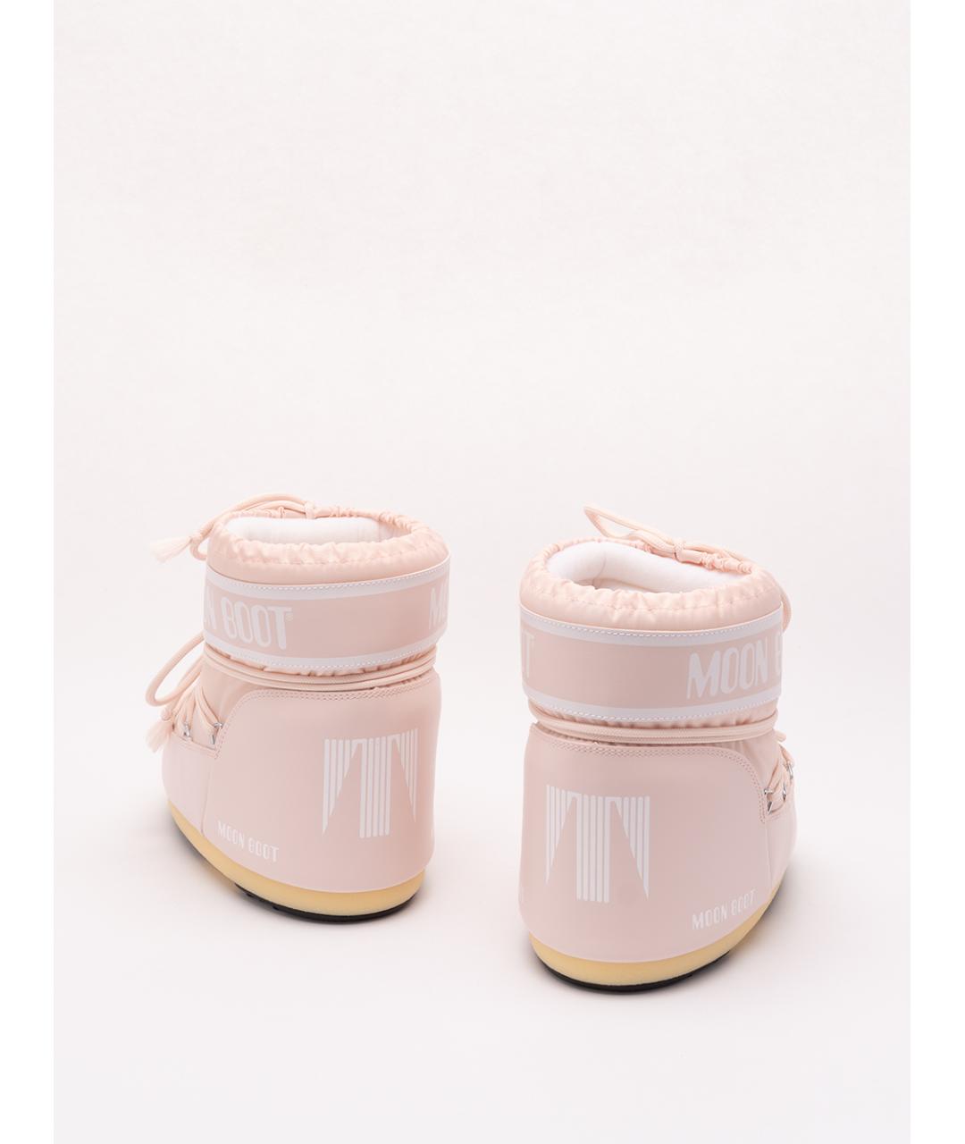 MOON BOOT Розовые синтетические ботинки, фото 3