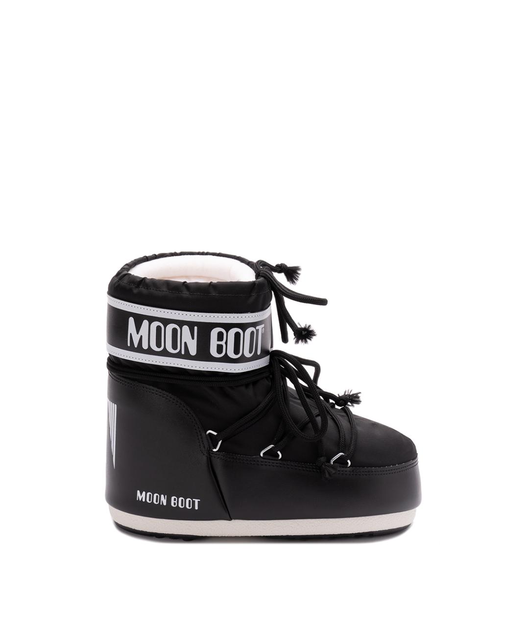 MOON BOOT Черные синтетические ботинки, фото 1