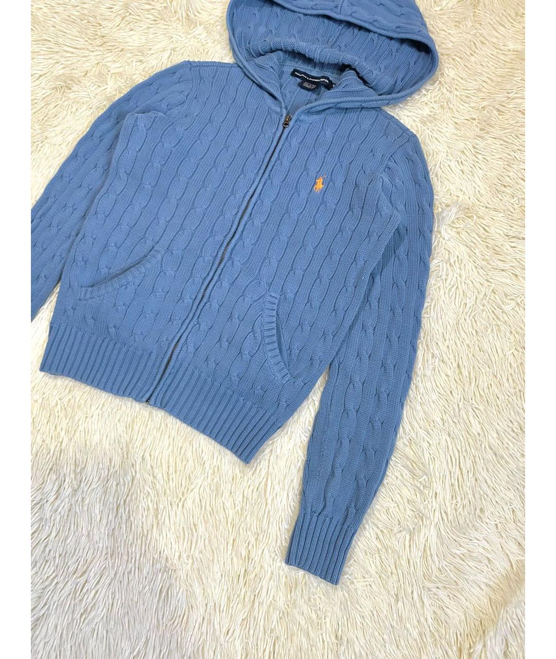 POLO RALPH LAUREN Синий хлопковый джемпер / свитер, фото 4