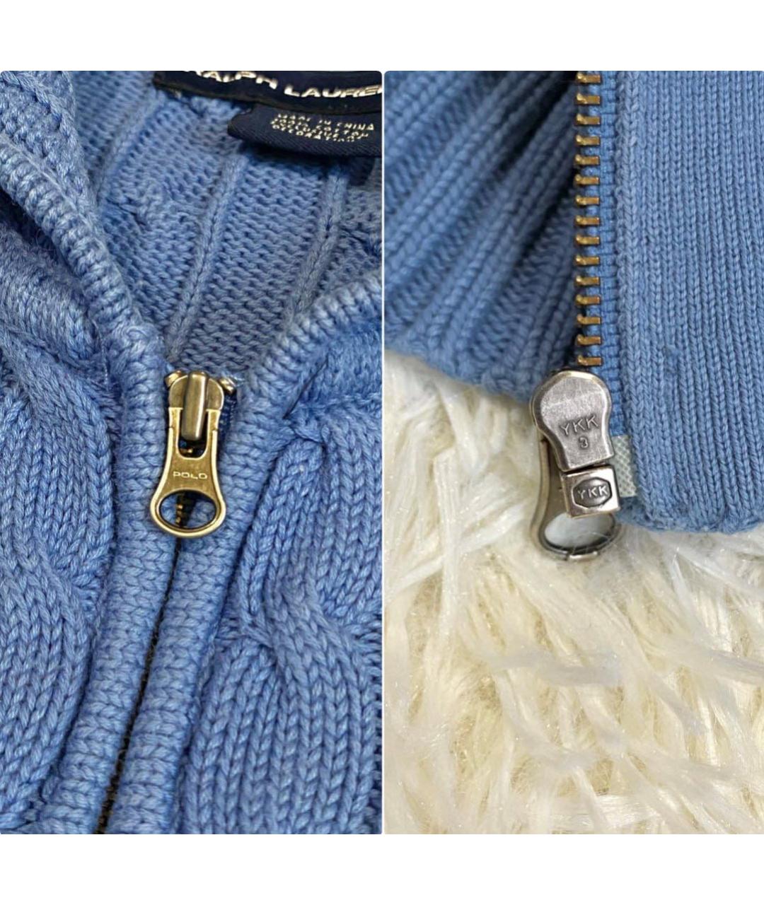 POLO RALPH LAUREN Синий хлопковый джемпер / свитер, фото 8