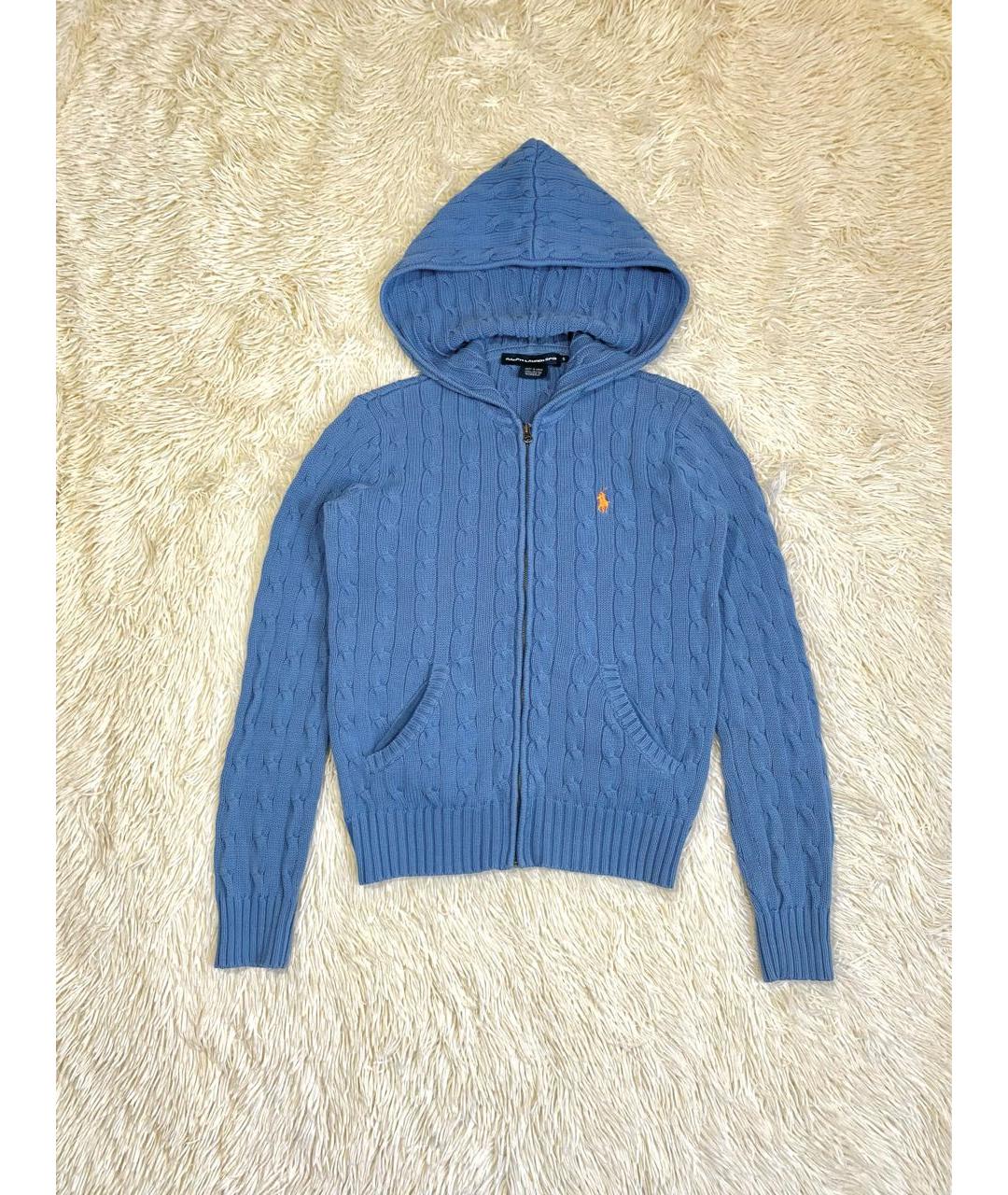 POLO RALPH LAUREN Синий хлопковый джемпер / свитер, фото 9