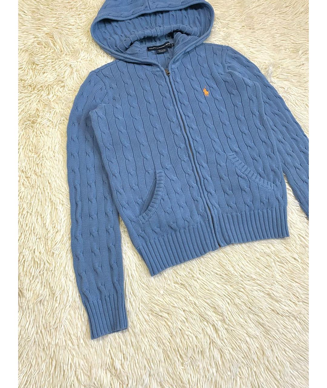 POLO RALPH LAUREN Синий хлопковый джемпер / свитер, фото 5