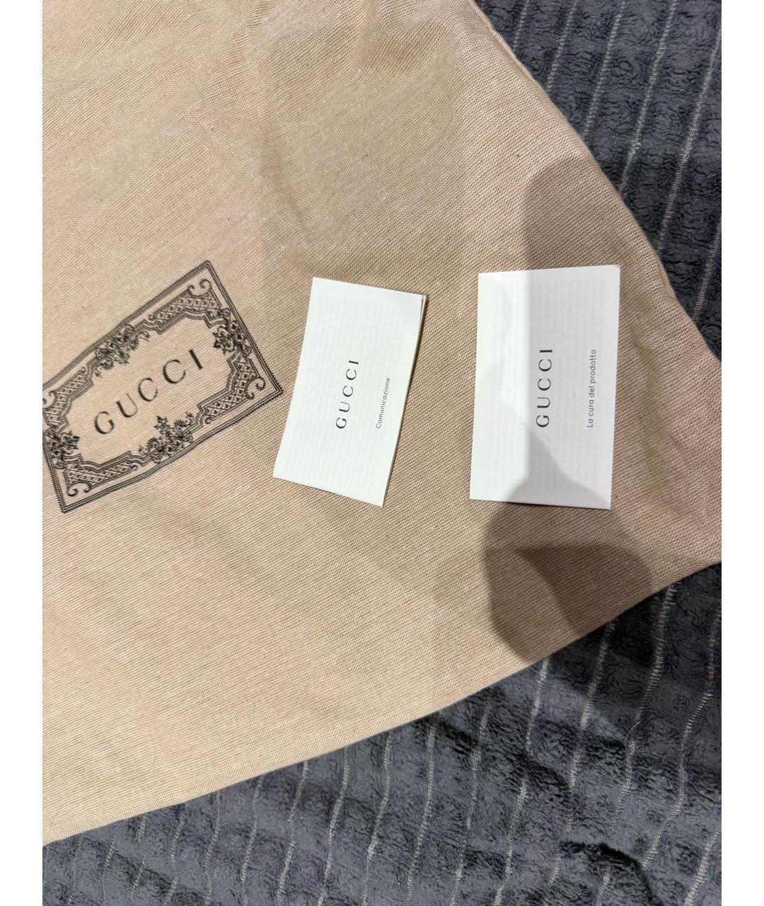 GUCCI Бежевый рюкзак из канвы, фото 6