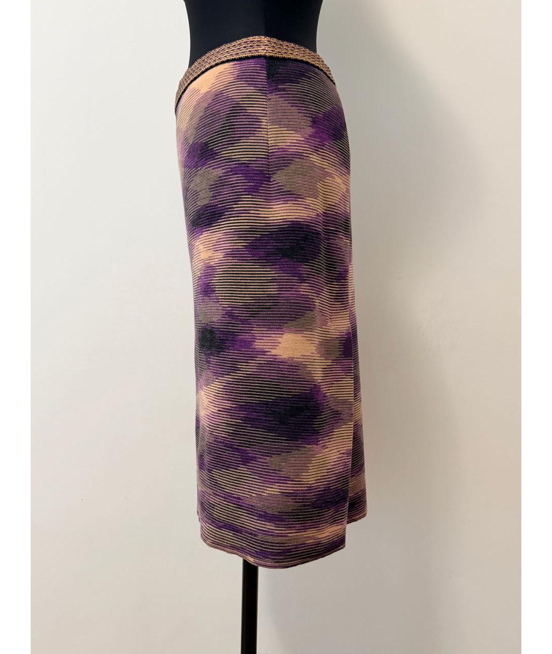 MISSONI Мульти шерстяная юбка миди, фото 8