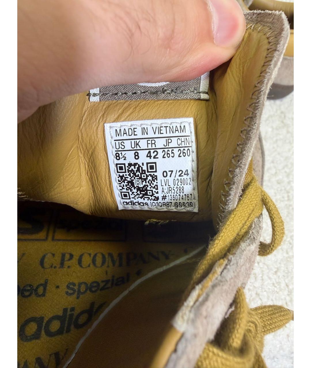 CP COMPANY Серые замшевые низкие кроссовки / кеды, фото 5
