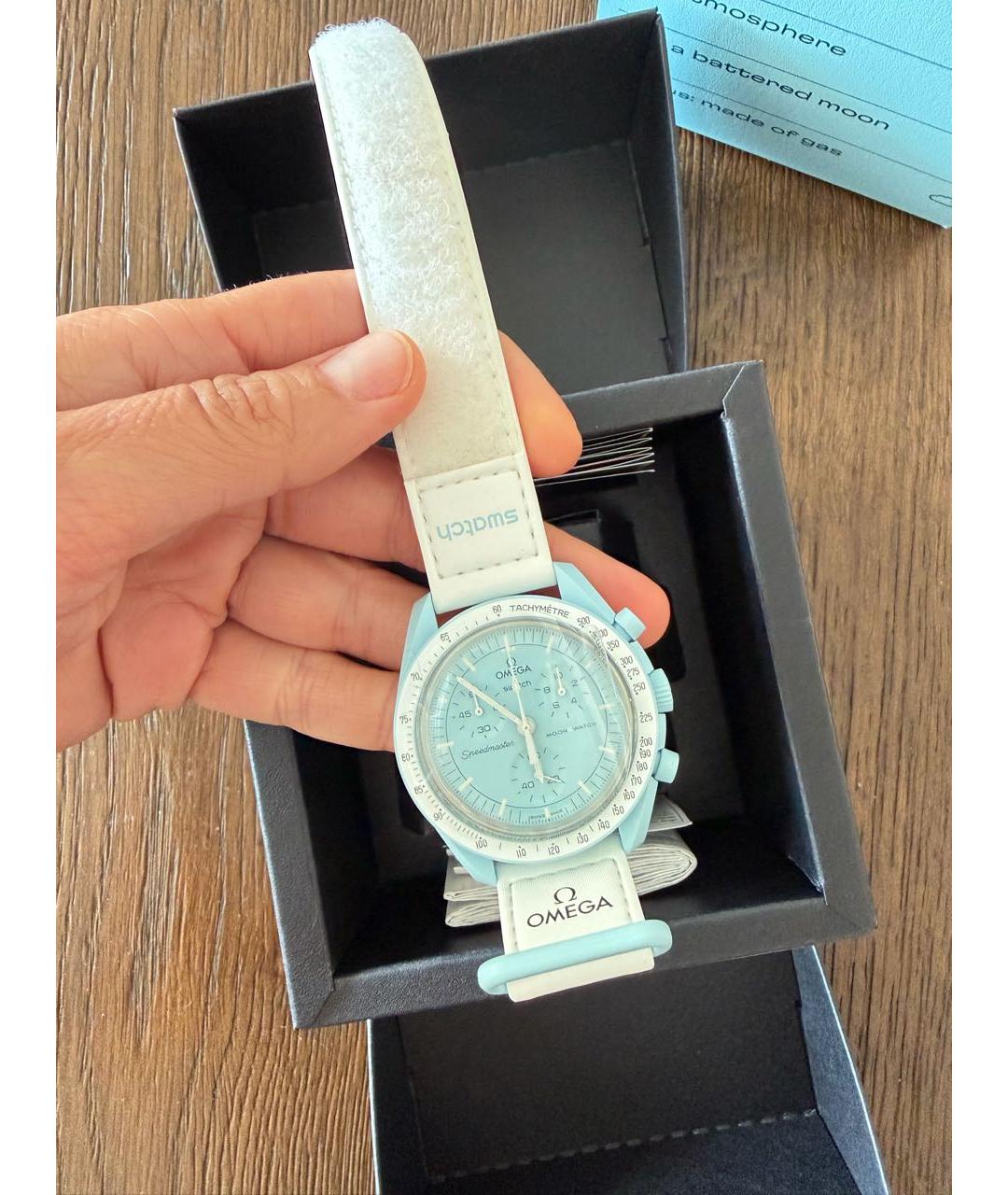 Swatch Голубые часы, фото 6