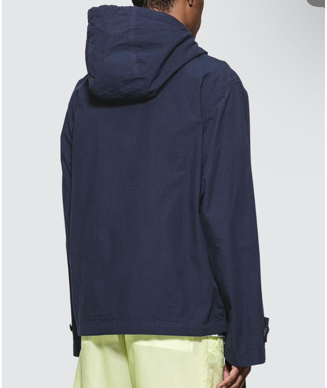 ACNE STUDIOS Темно-синяя хлопковая куртка, фото 6