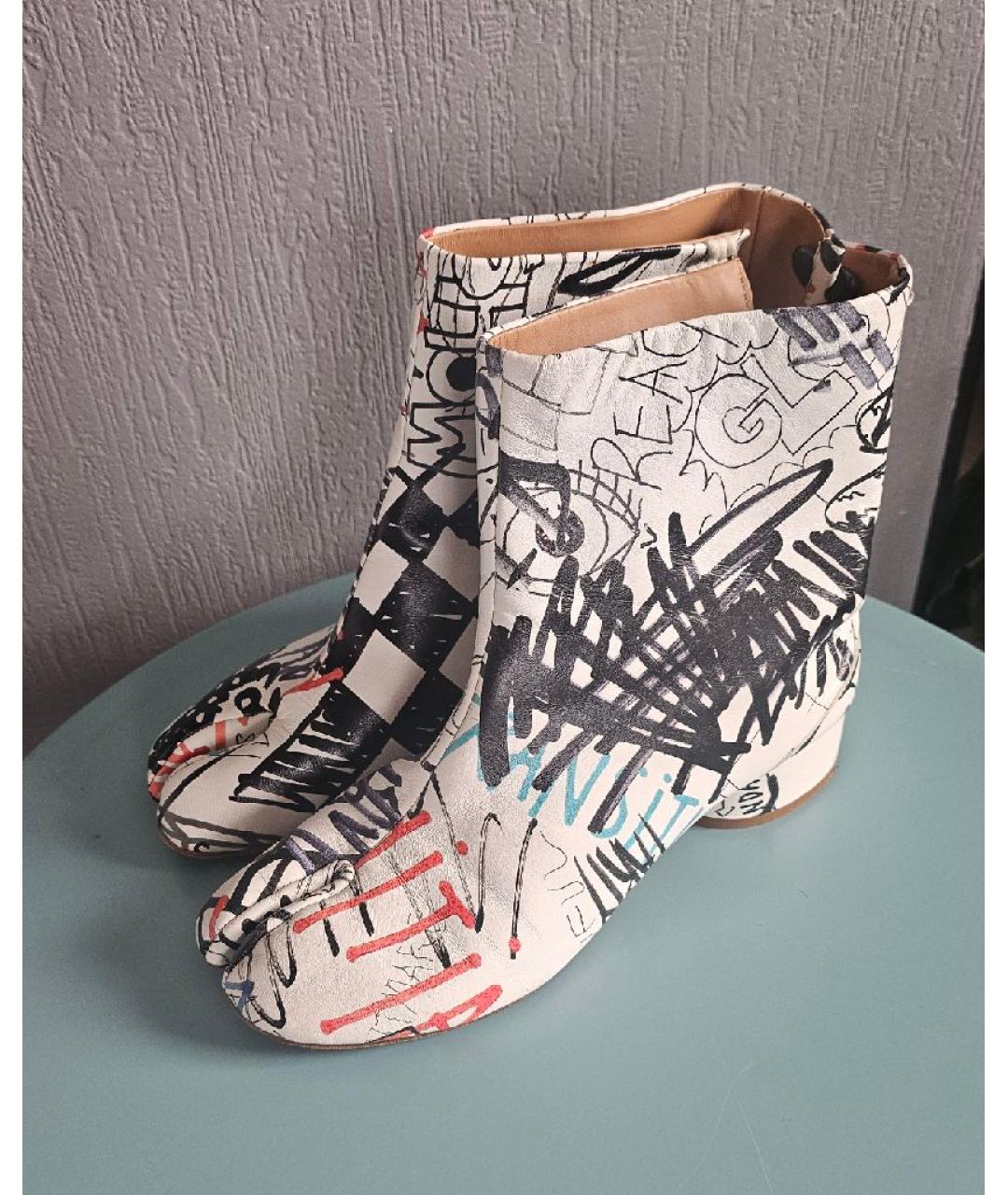 MAISON MARGIELA Мульти кожаные ботильоны, фото 4