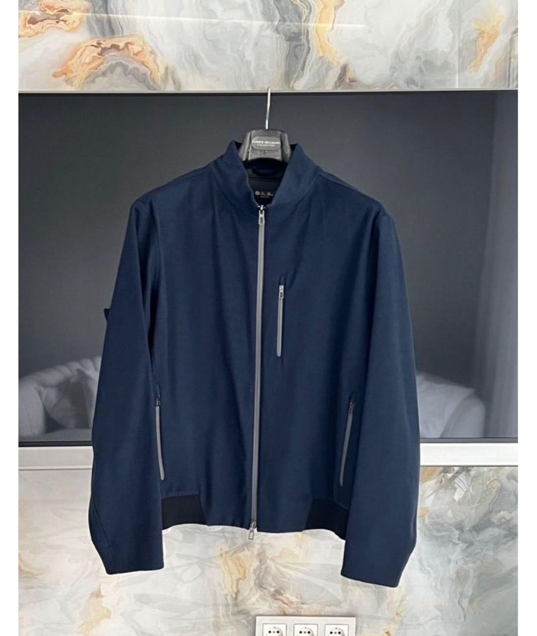 LORO PIANA Темно-синяя кашемировая куртка, фото 3
