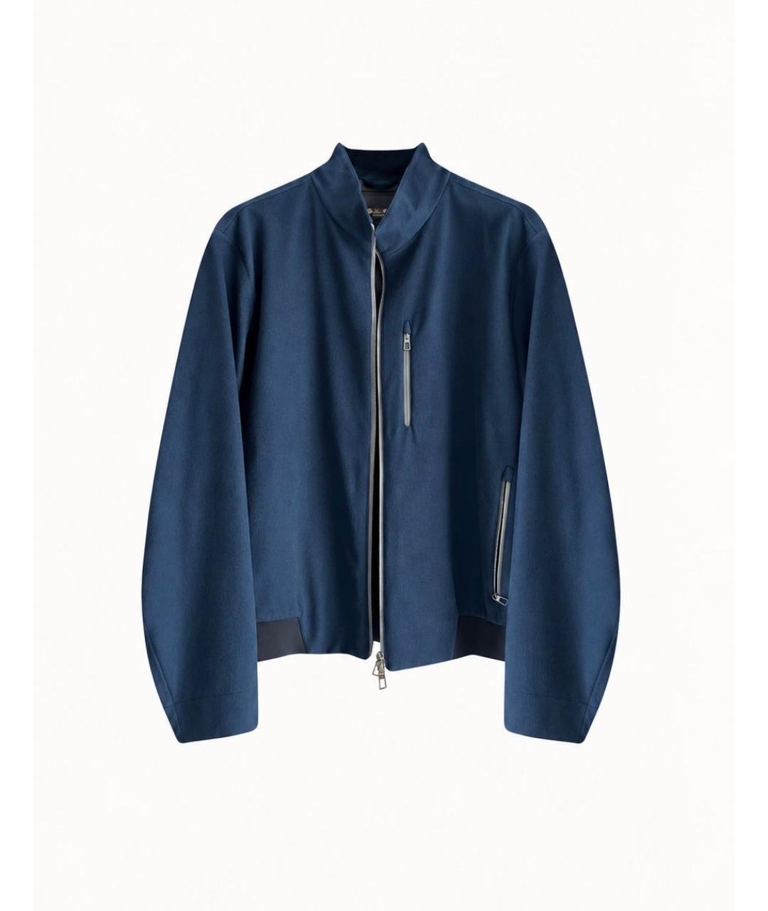 LORO PIANA Темно-синяя кашемировая куртка, фото 9