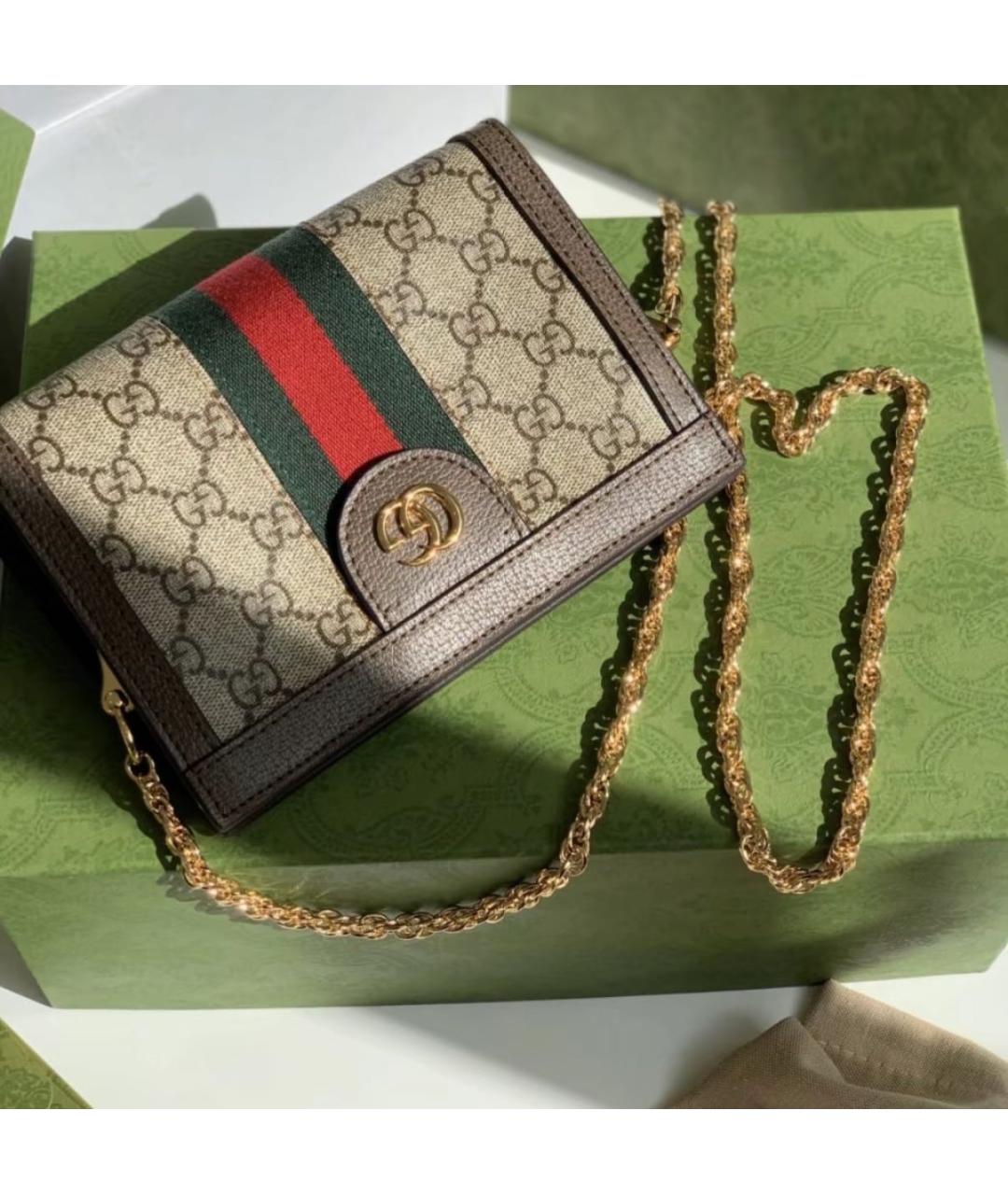 GUCCI Бежевая сумка через плечо, фото 5