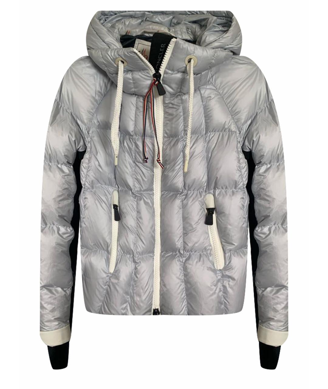 MONCLER Серый пуховик, фото 1