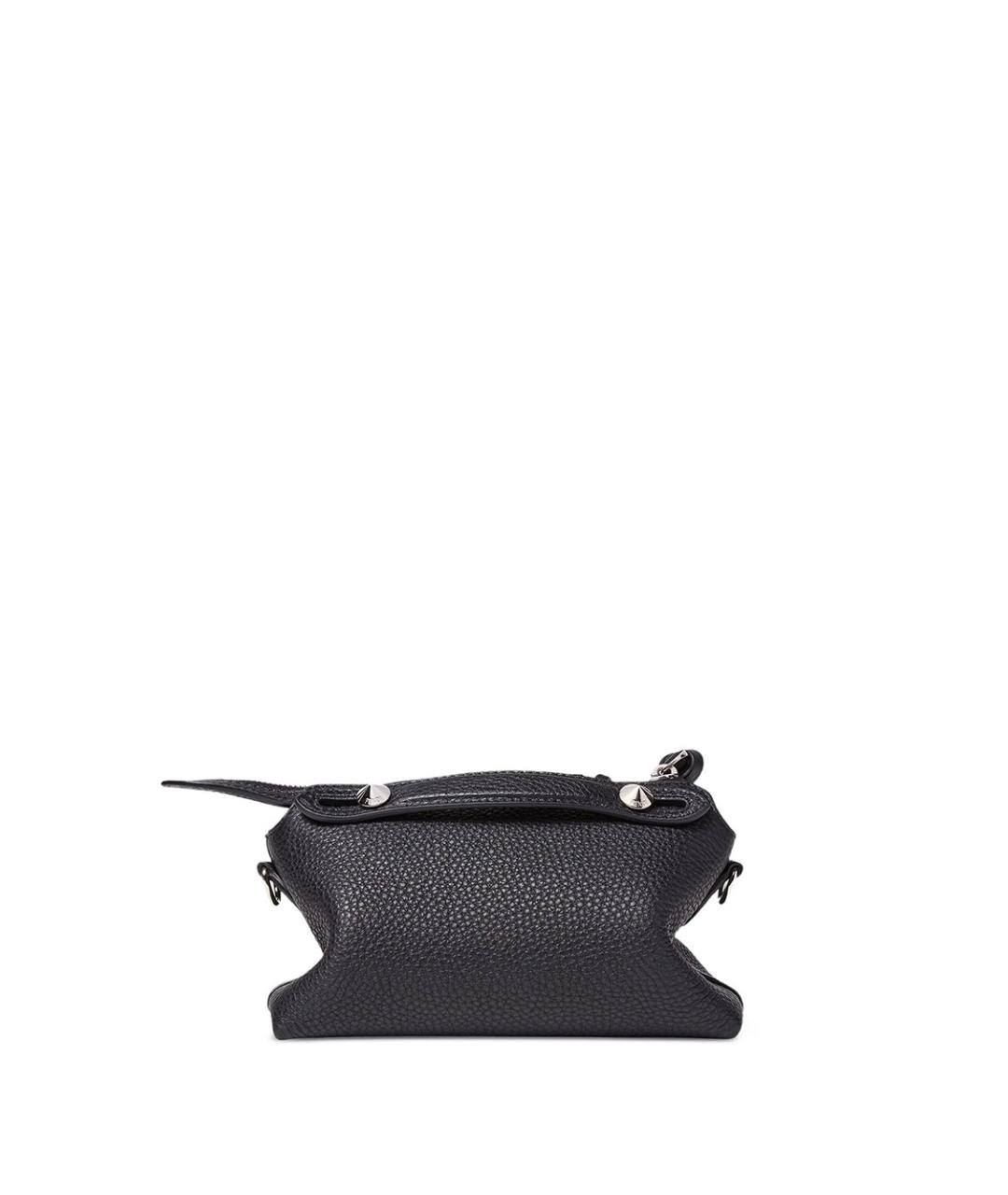 FENDI Черная кожаная сумка через плечо, фото 2