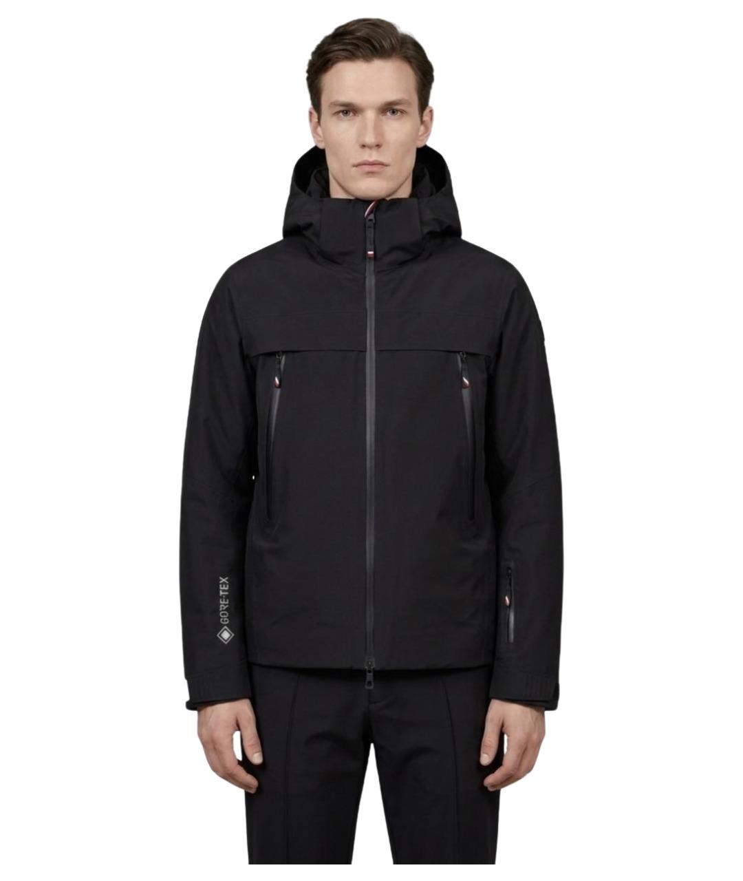 MONCLER GRENOBLE Черная полиэстеровая куртка, фото 1