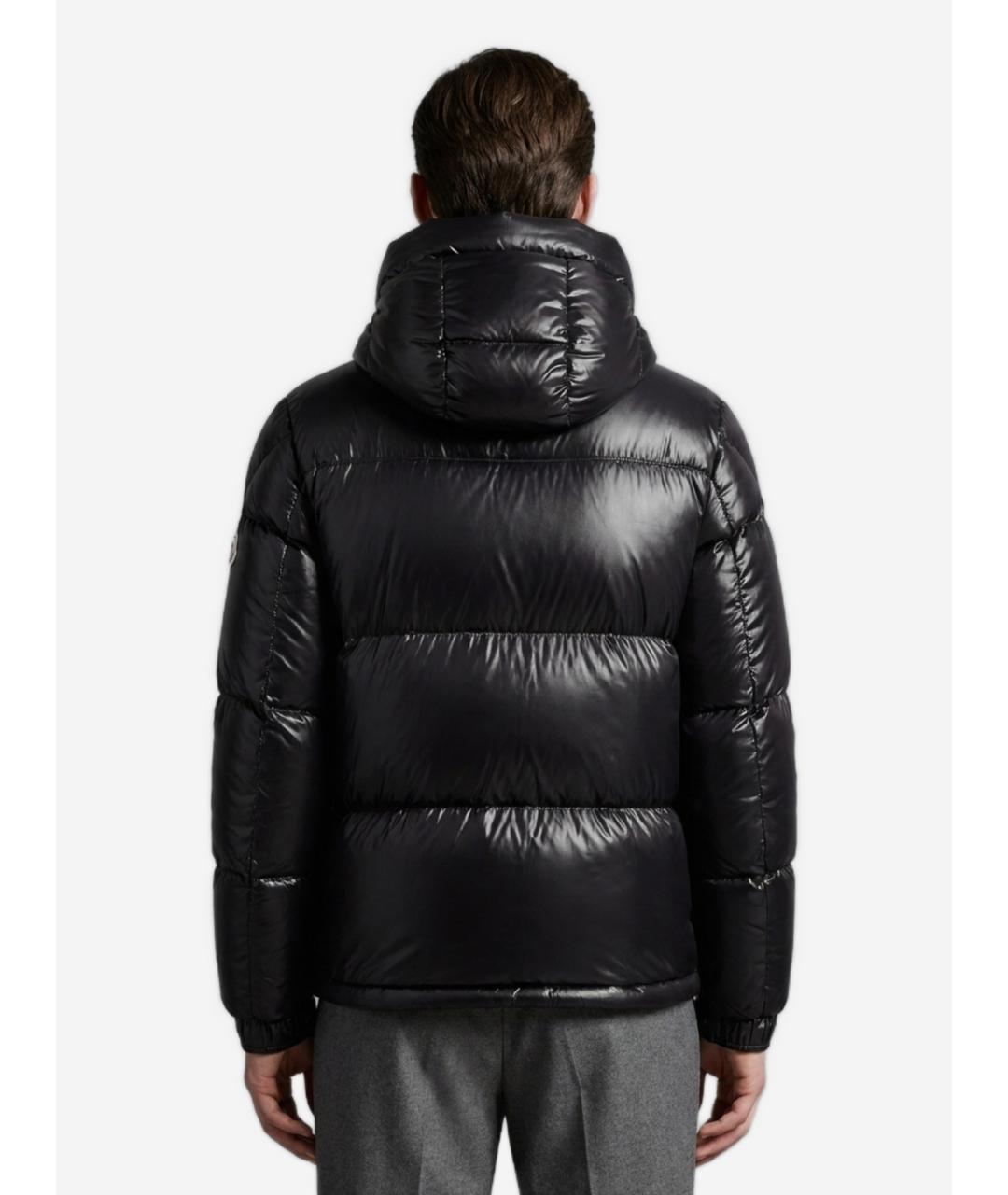 MONCLER Черный полиамидовый пуховик, фото 4