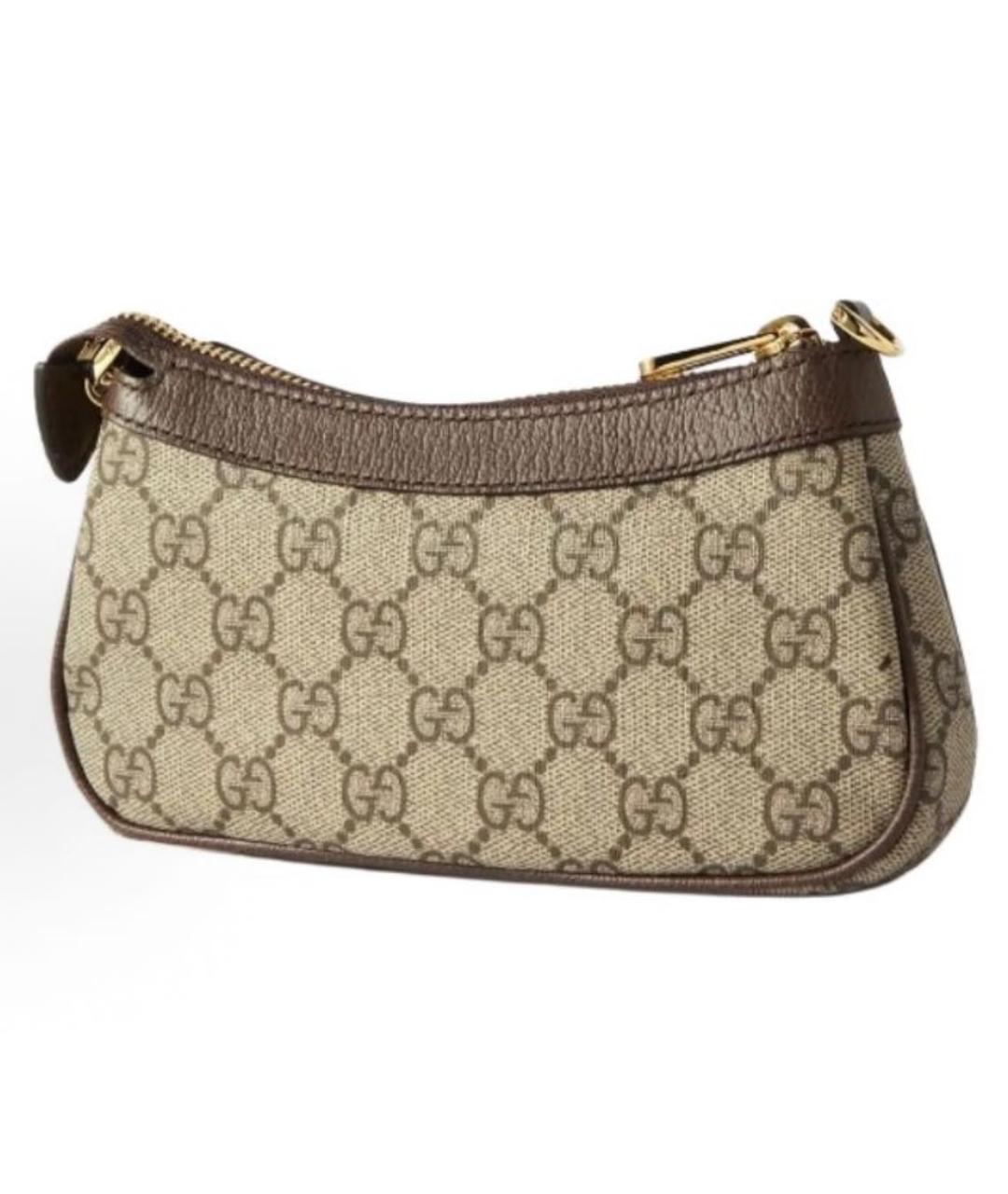 GUCCI Бежевая сумка с короткими ручками, фото 3