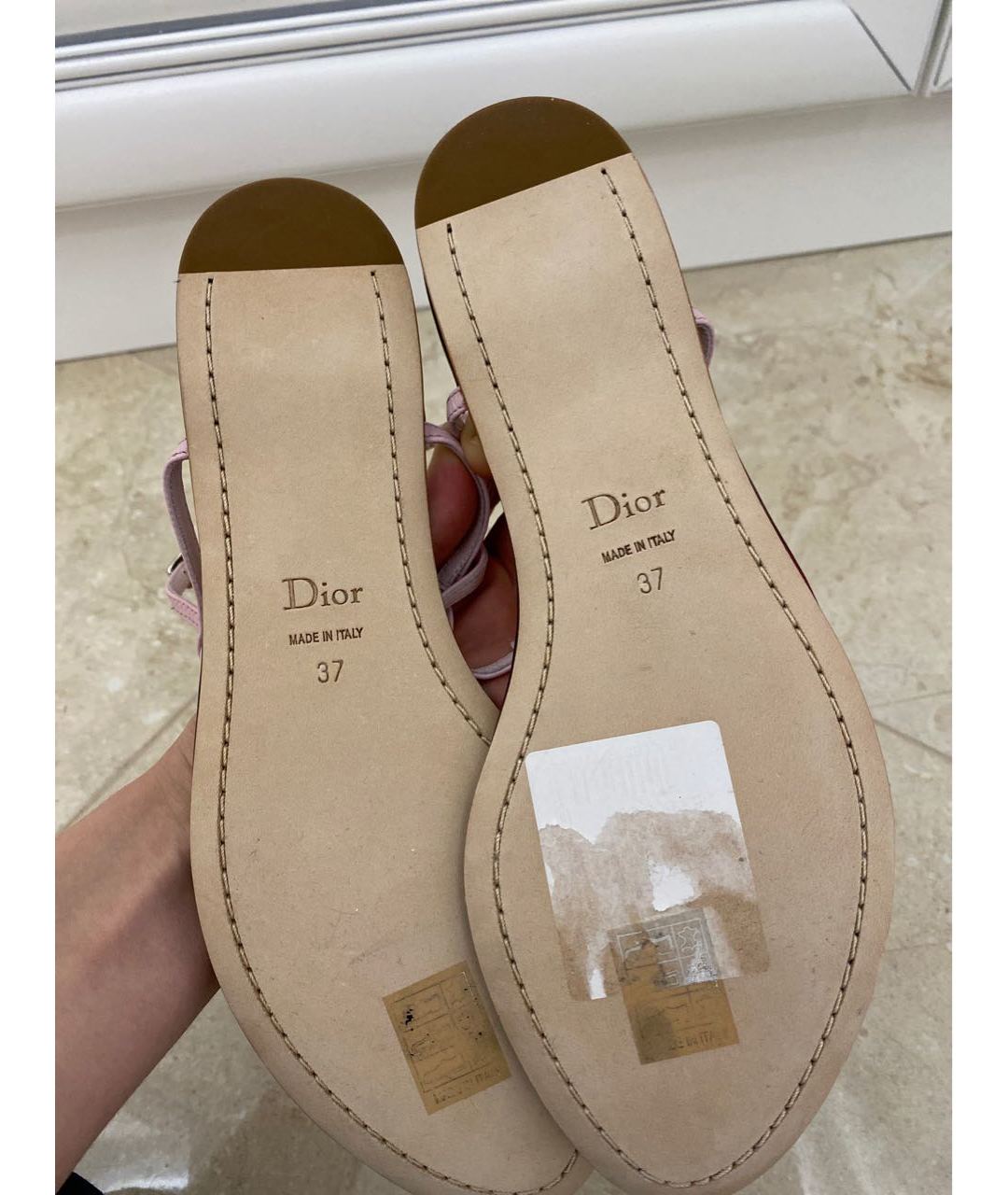 CHRISTIAN DIOR PRE-OWNED Мульти кожаные сандалии, фото 8