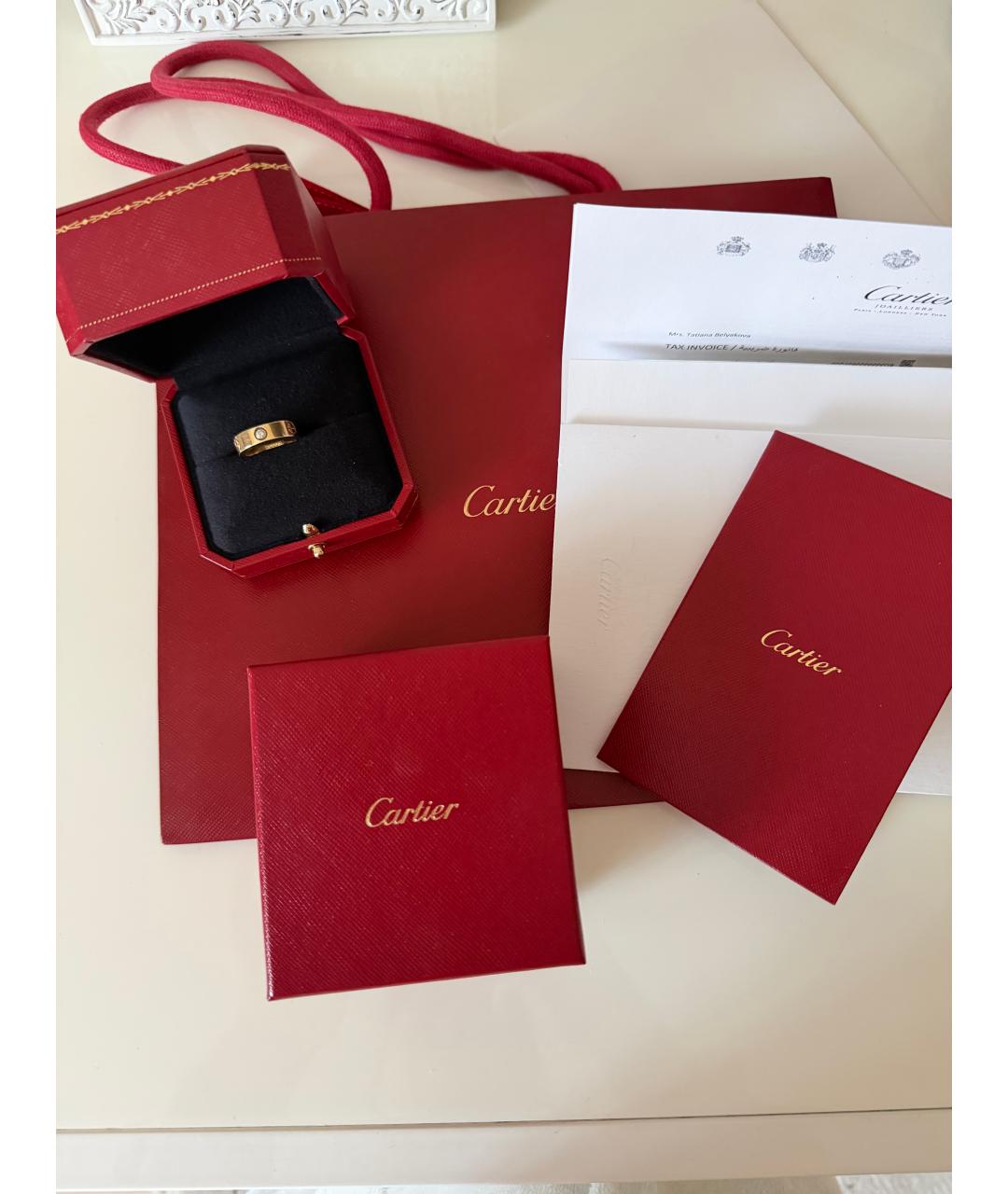 CARTIER Желтое кольцо из желтого золота, фото 2