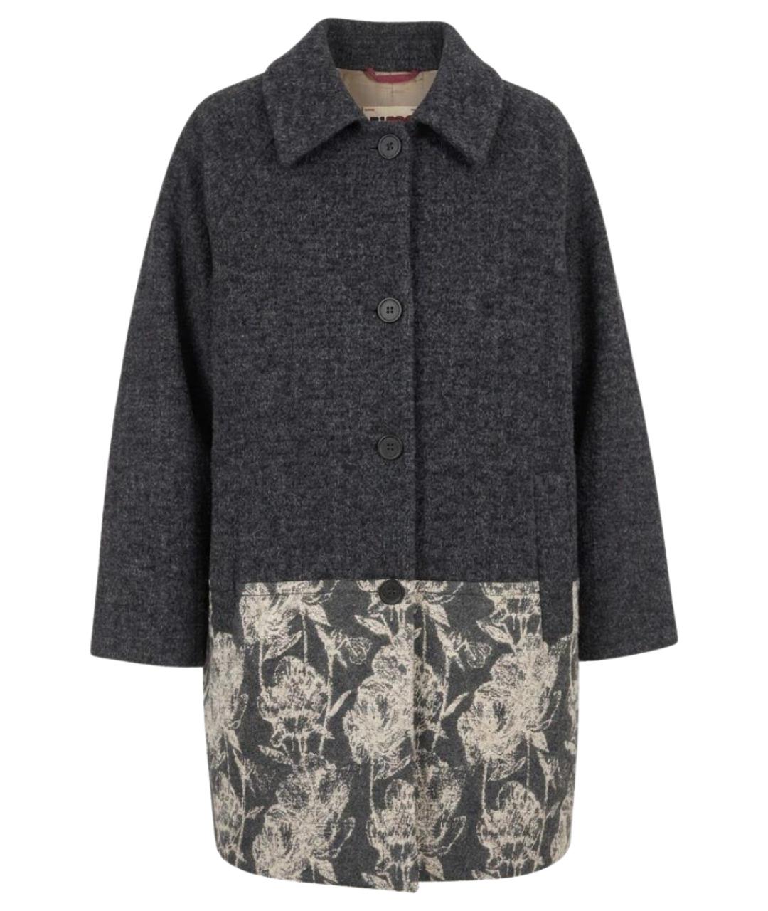 ANTONIO MARRAS Антрацитовое шерстяное пальто, фото 1