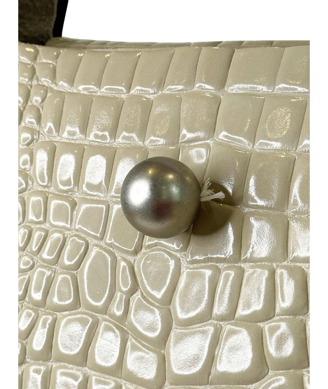 MAISON MARGIELA Бежевая кожаная сумка через плечо, фото 6