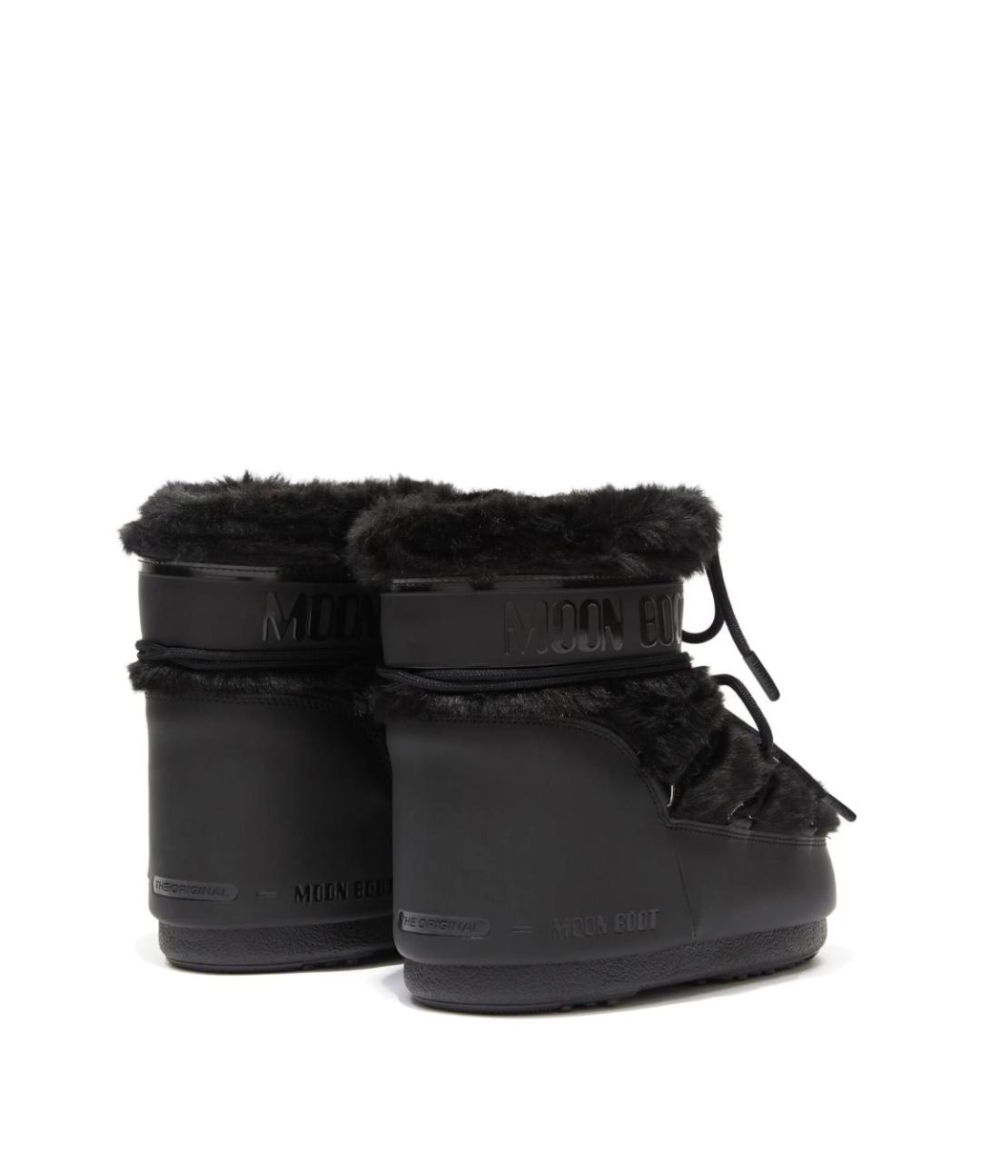 MOON BOOT Черные синтетические сапоги, фото 3