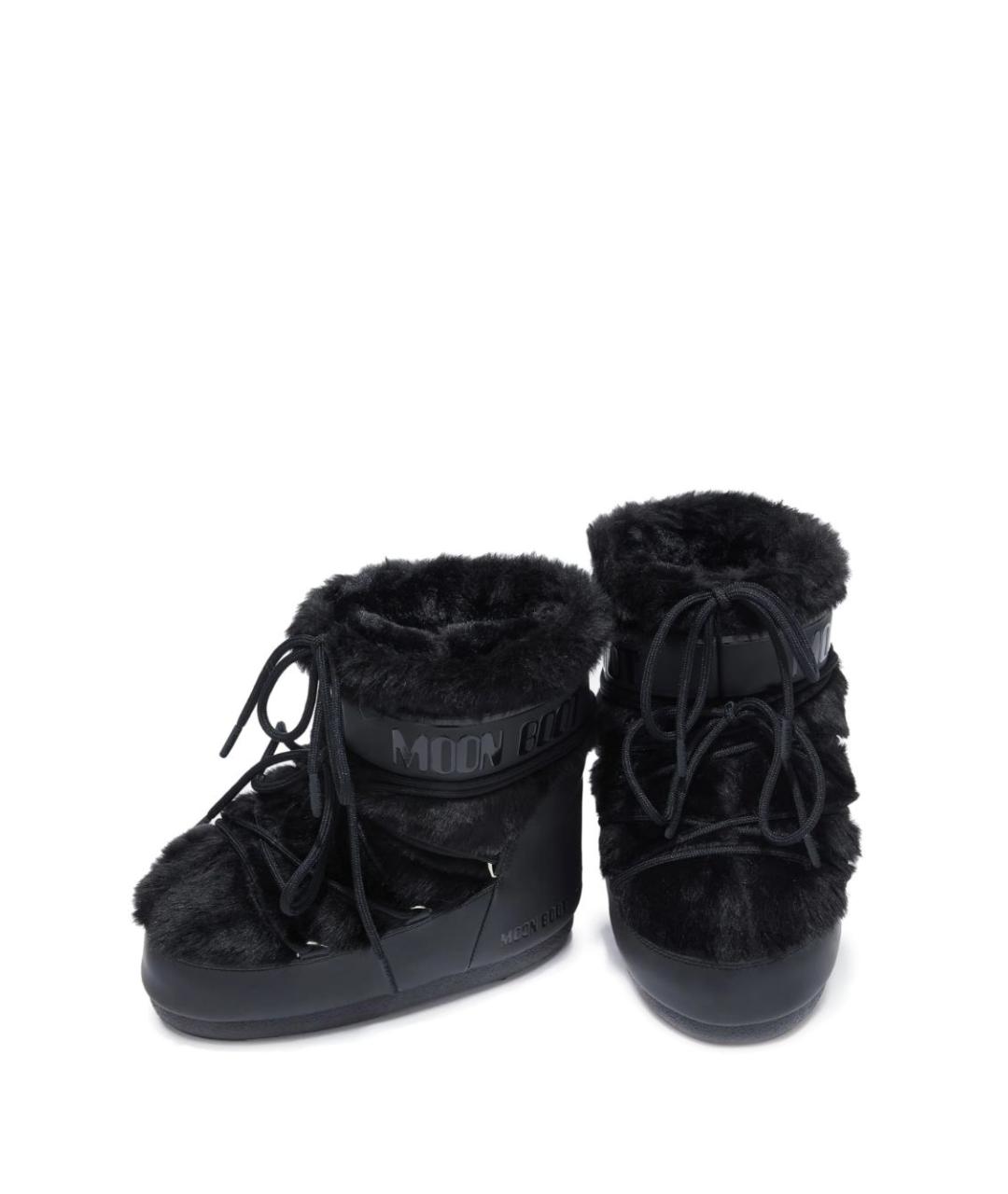 MOON BOOT Черные синтетические сапоги, фото 2