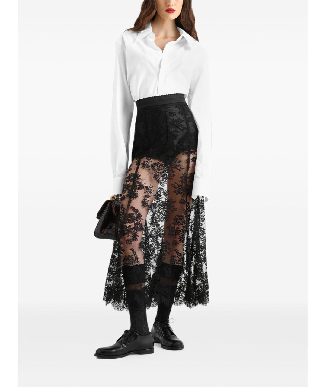 DOLCE&GABBANA Белая хлопковая рубашка, фото 3