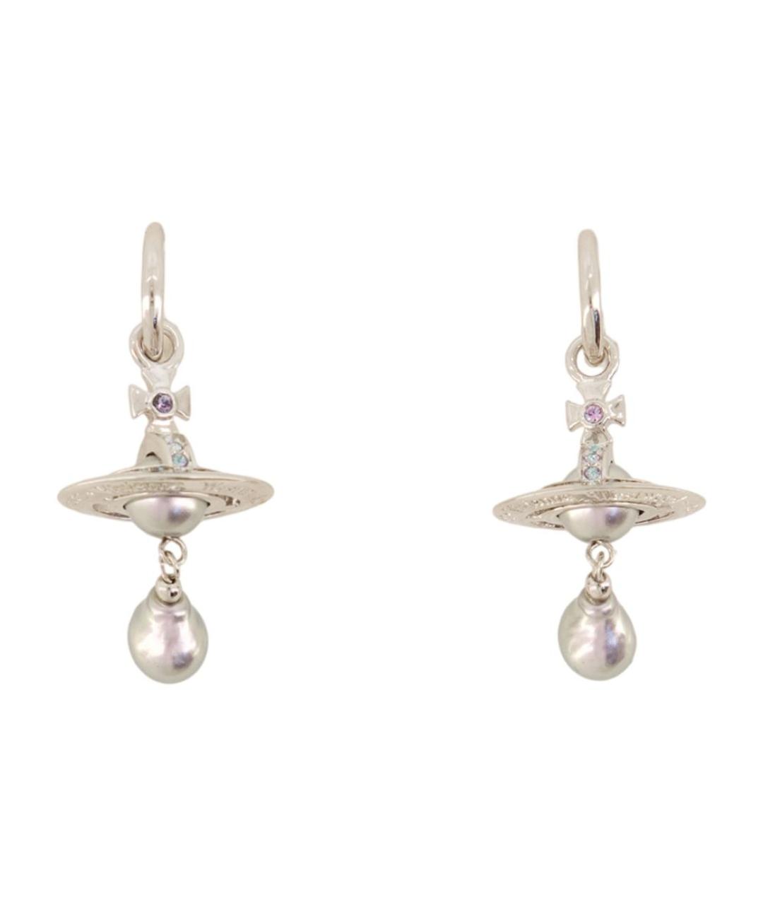VIVIENNE WESTWOOD Серебряные металлические серьги, фото 1