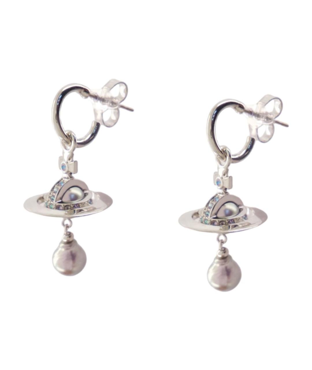 VIVIENNE WESTWOOD Серебряные металлические серьги, фото 2