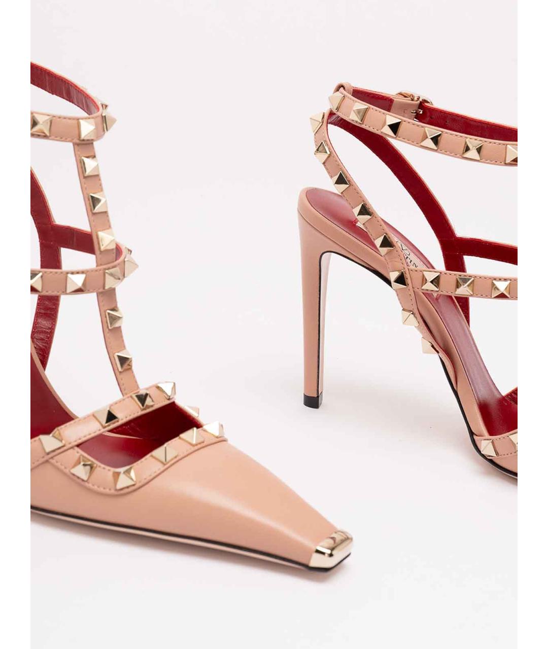 VALENTINO Розовые кожаные туфли, фото 5