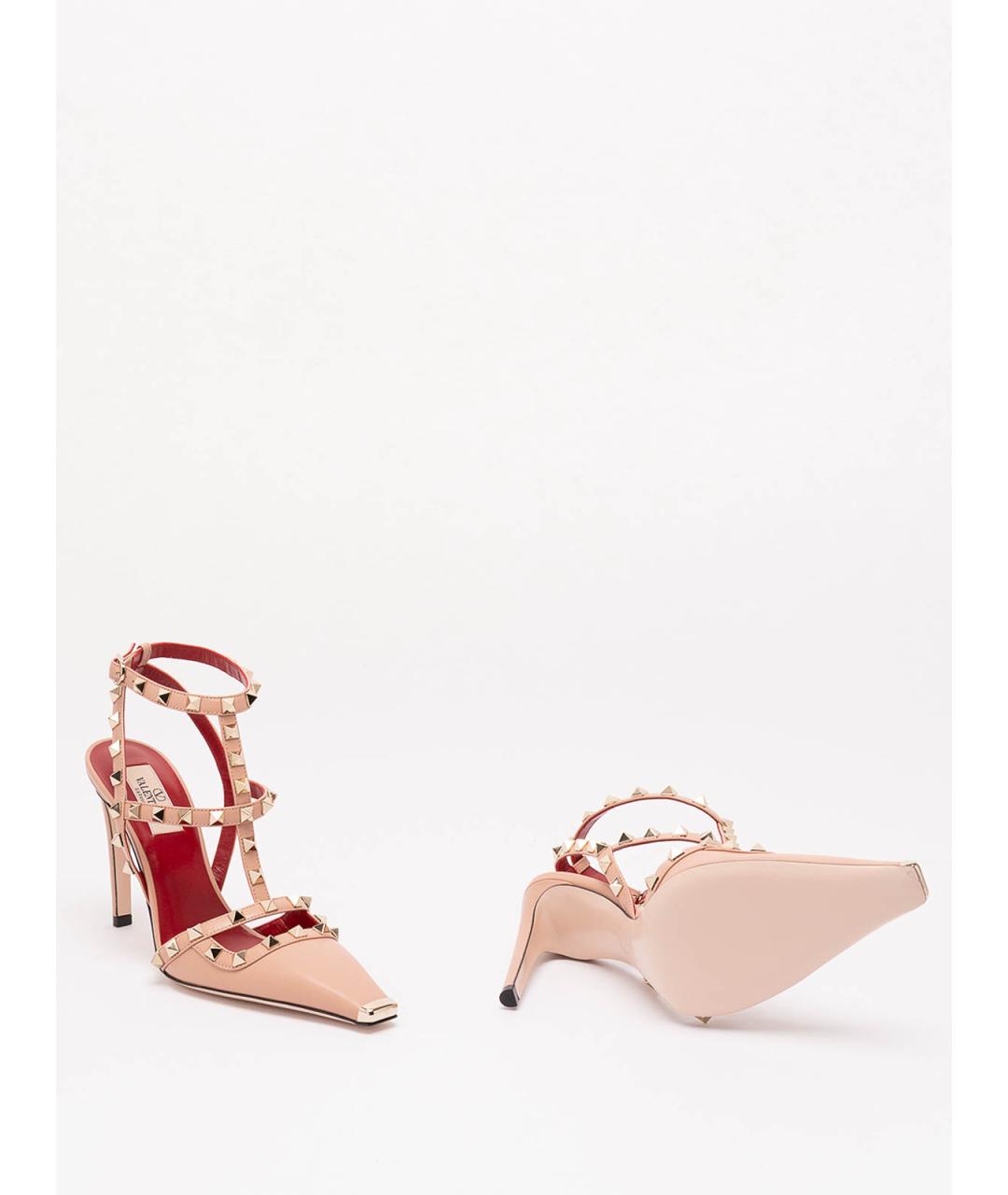 VALENTINO Розовые кожаные туфли, фото 4